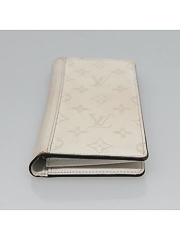 Louis Vuitton Portefeuille Brazza White Leather Wallet (view 2)