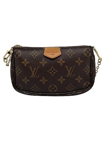 Louis Vuitton Multi Pochette Accessoires Brown Canvas Clutch Bag (view 1)
