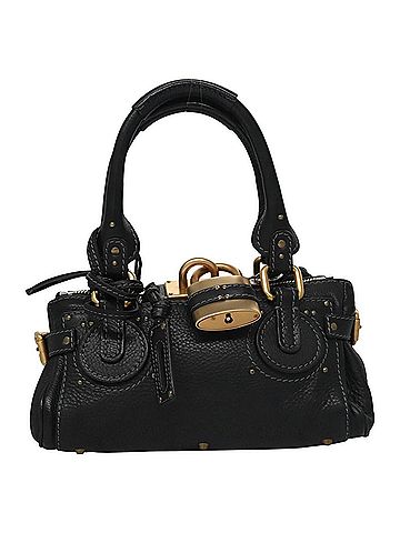 Chloé Paddington Black Leather Handbag (view 1)