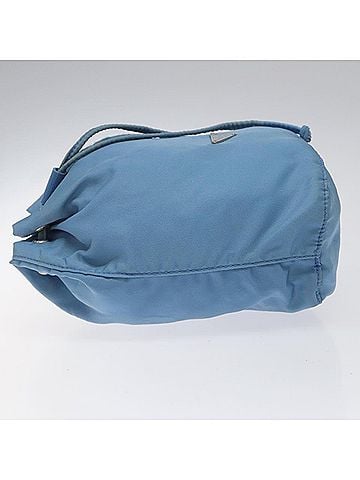 Prada Re-Nylon Blue Canvas Clutch Bag (view 2)