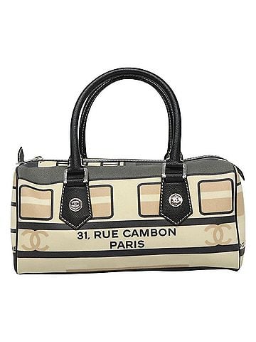 Chanel Central Station Beige Canvas Travel Bag (view 1)