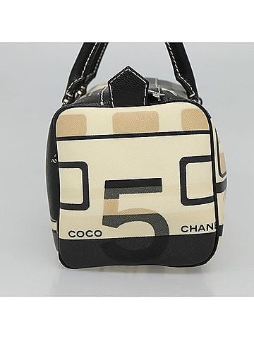 Chanel Central Station Beige Canvas Travel Bag (view 2)