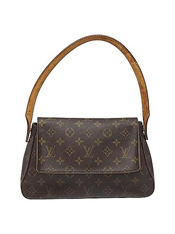 Louis Vuitton Mini Looping Brown Canvas Shoulder Bag (view 1)