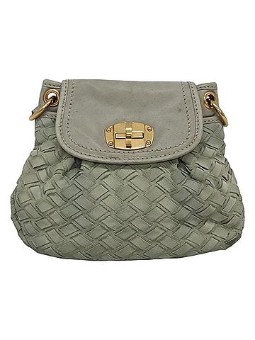 Miu Miu -- Grey Leather Shoulder Bag (view 1)