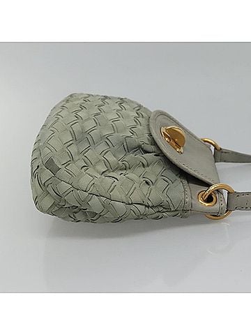 Miu Miu -- Grey Leather Shoulder Bag (view 2)