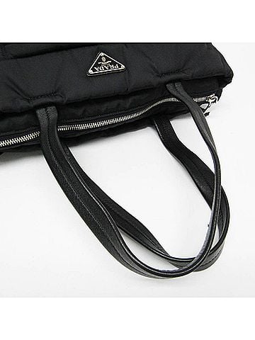 Prada Tessuto Black Synthetic Handbag (view 2)