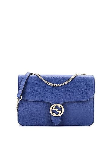 Gucci Interlocking Shoulder Bag Leather Medium (view 1)