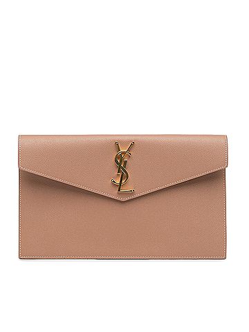 Saint Laurent Grain De Poudre Uptown Pouch (view 1)