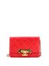 Chanel 100% Leather Red Golden Class Wallet on Chain Quilted Lambskin One size - photo 1