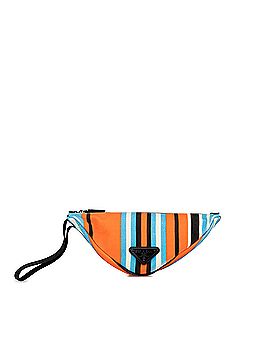 Prada Canapa Baiadera Triangle Wristlet (view 1)