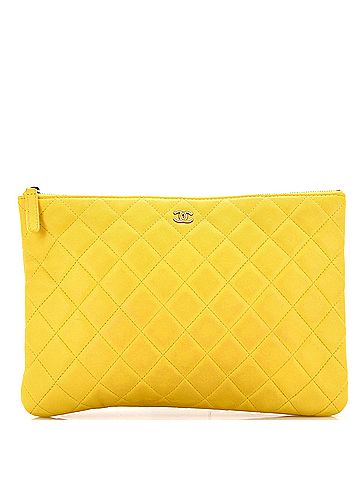 Chanel O Case Clutch Quilted Lambskin Medium (view 1)