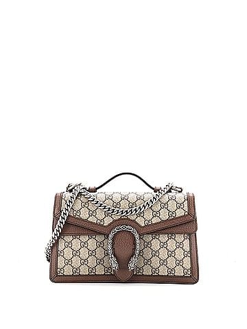 Gucci Dionysus Top Handle Chain Bag GG Coated Canvas Small (view 1)