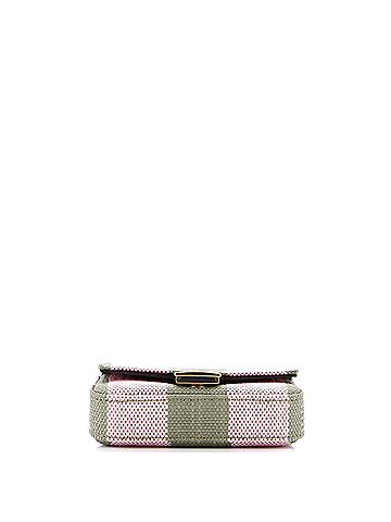 Fendi Chain Baguette Charm Bag Pequin Raffia Nano (view 2)