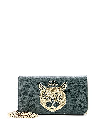 Gucci Garden Chain Flap Bag Printed Leather Mini (view 1)