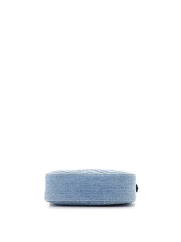 Gucci Pearly GG Marmont Shoulder Bag Matelasse Denim Small (view 2)