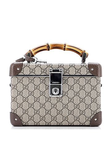 Gucci Bamboo Globe-Trotter Vanity Case GG Coated Canvas (view 1)