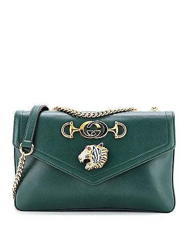 Gucci Rajah Chain Shoulder Bag Leather Medium (view 1)