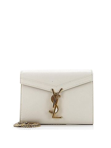 Saint Laurent Cassandra Chain Wallet Leather Mini (view 1)