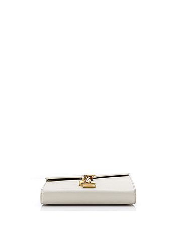 Saint Laurent Cassandra Chain Wallet Leather Mini (view 2)
