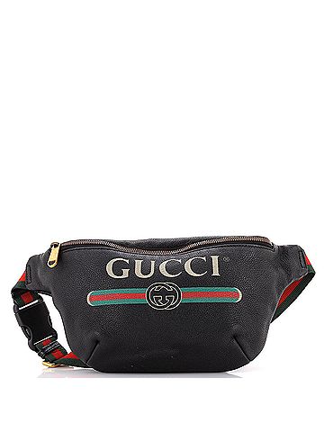 Gucci Logo Belt Bag Printed Leather Medium (view 1)