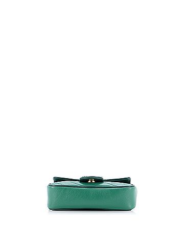 Gucci GG Marmont Flap Bag Diagonal Quilted Leather Super Mini (view 2)