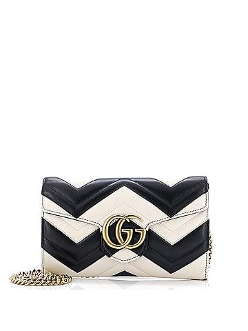 Gucci GG Marmont Chain Wallet Matelasse Leather Mini (view 1)