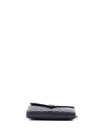 Saint Laurent Classic Monogram Chain Wallet Mixed Matelasse Leather Medium (view 2)