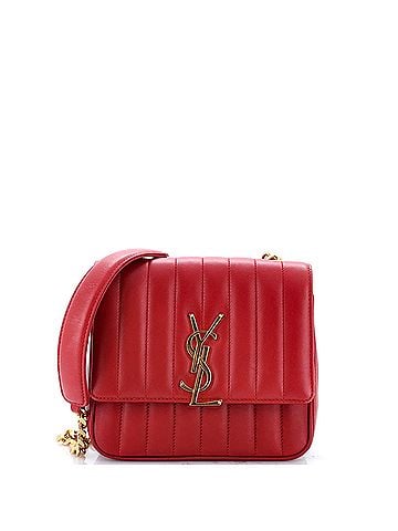 Saint Laurent Vicky Crossbody Bag Vertical Quilted Leather Medium (view 1)