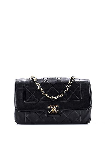 Chanel Vintage CC Chain Flap Bag Quilted Lambskin Small (view 1)
