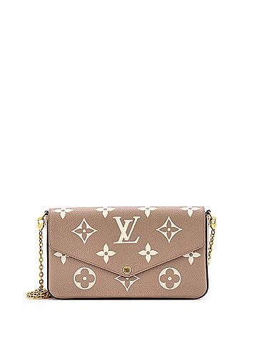 Louis Vuitton Felicie Pochette Bicolor Monogram Empreinte Giant (view 1)