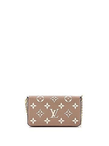 Louis Vuitton Felicie Pochette Bicolor Monogram Empreinte Giant (view 2)