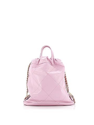 Chanel 22 Chain Backpack Quilted Calfskin Medium (view 2)