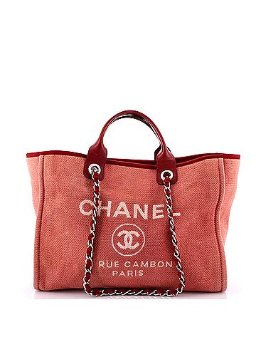 Chanel Deauville Tote Canvas Medium (view 1)