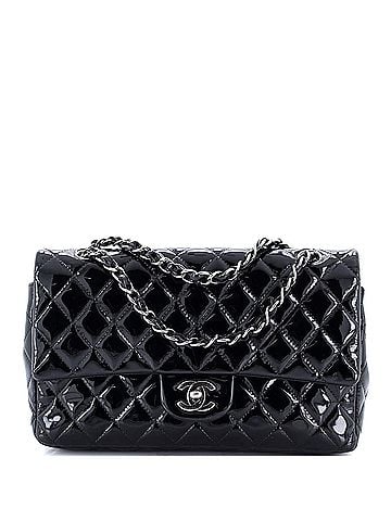 Chanel Classic Double Flap Bag Quilted Patent Medium (view 1)