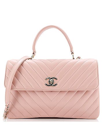 Chanel Trendy CC Top Handle Bag Chevron Lambskin Medium (view 1)