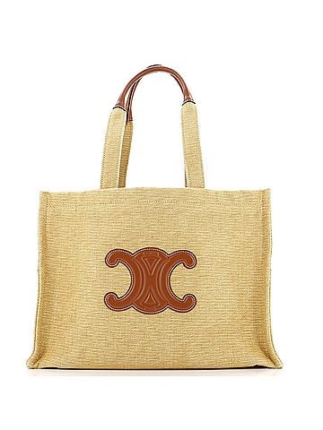 Céline Cabas Thais Tote Fabric with Leather Large (view 1)