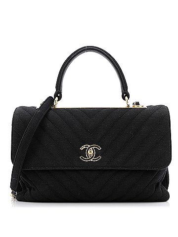 Chanel Trendy CC Top Handle Bag Chevron Jersey Medium (view 1)