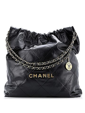 Chanel 22 Chain Hobo Quilted Calfskin Large (view 1)