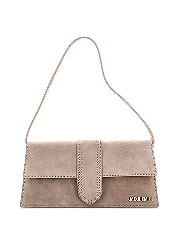 Jacquemus Le Bambino Flap Shoulder Bag Suede Long (view 1)