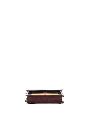 Burberry Hampshire Wallet on Strap Leather and House Check Canvas (view 2)