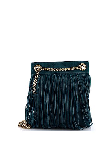 Saint Laurent Grace Fringe Hobo Suede Small (view 1)