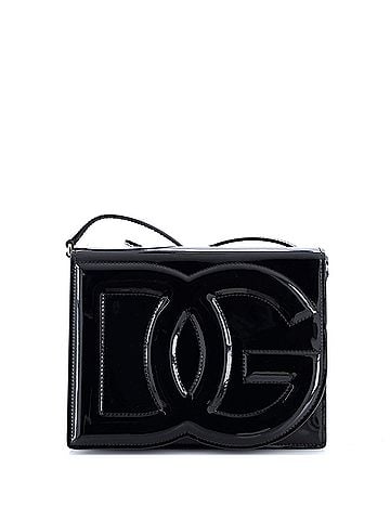 Dolce & Gabbana DG Logo Flap Shoulder Bag Leather Small (view 1)