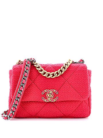 Chanel 19 Flap Bag Quilted Tweed Medium (view 1)