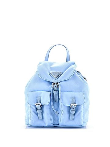 Prada Double Pocket Backpack Chain Shoulder Bag Re-Nylon Mini (view 1)