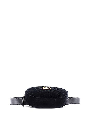 Gucci GG Marmont Belt Bag Matelasse Velvet (view 2)