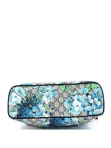 Gucci Convertible Zip Tote Blooms Print GG Coated Canvas Medium (view 2)