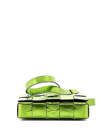 Bottega Veneta Cassette Crossbody Bag Maxi Intrecciato Crinkled Metallic Leather (view 2)