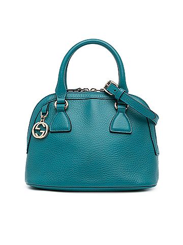 Gucci Mini Leather GG Charm Dome Satchel (view 1)