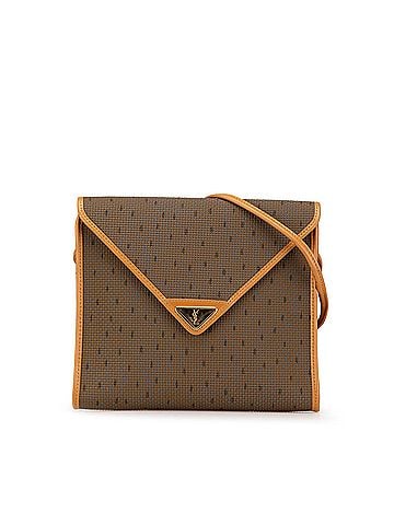 Yves Saint Laurent Coated Canvas Monogram Crossbody (view 1)