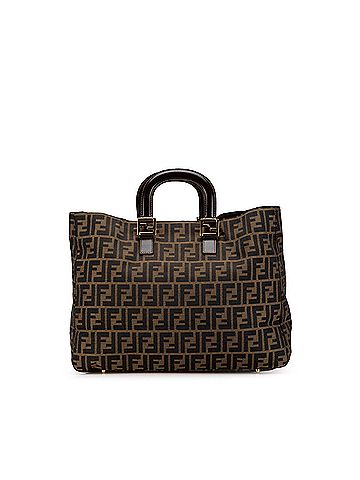 Fendi Large Zucca Canvas Twins Tote (view 1)